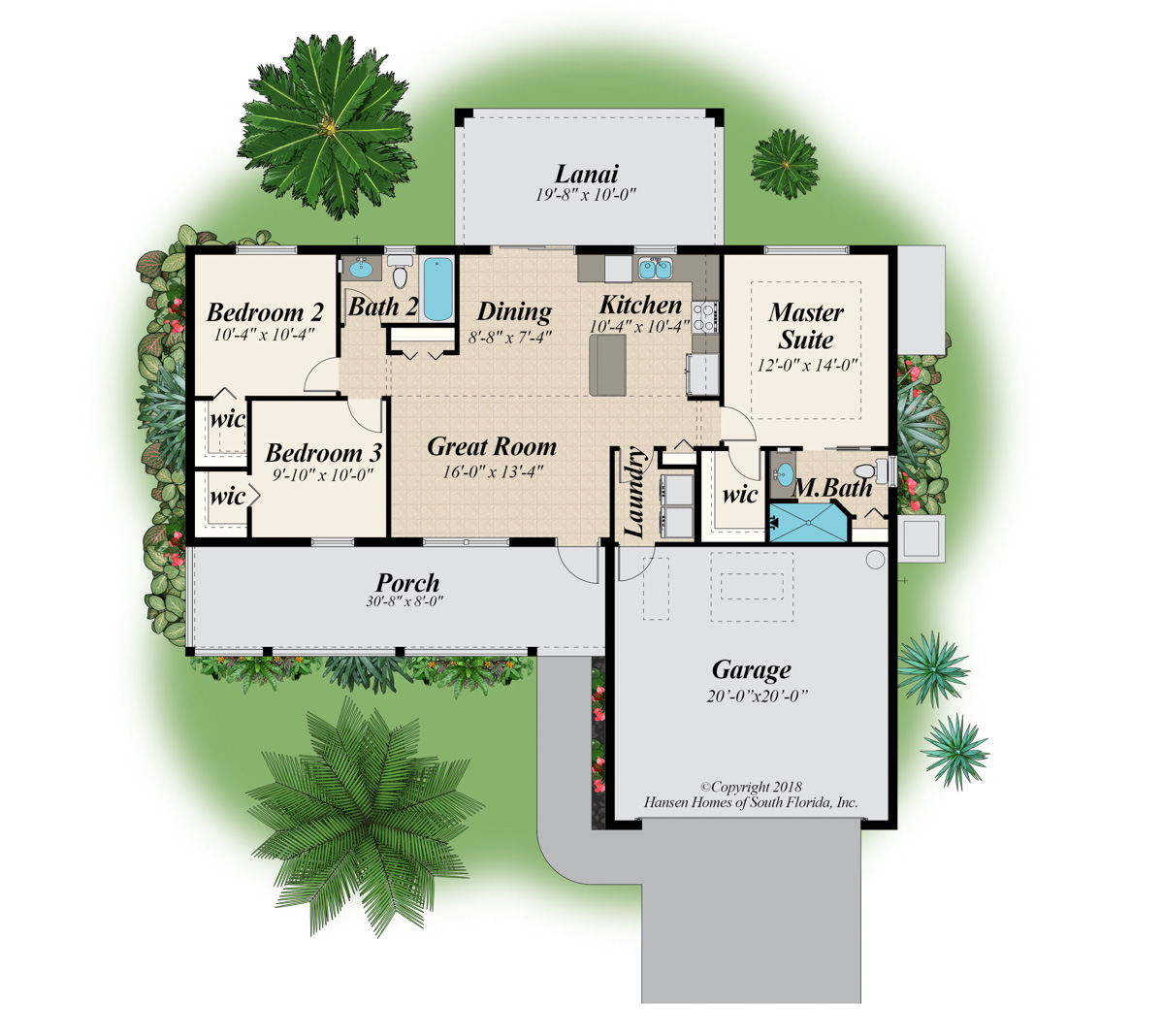 The Bayshore Front Porch Home Plan Floor Plans